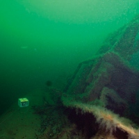 Submarine wreck from World war II