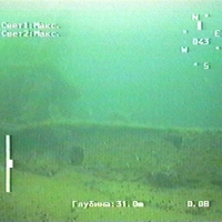 Submarine wreck from World war II (depth of 31m)