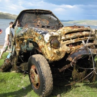 The car is lifted from water (2)